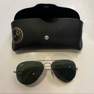 Ray Ban Aviator Large Metal Silver Sunglasses